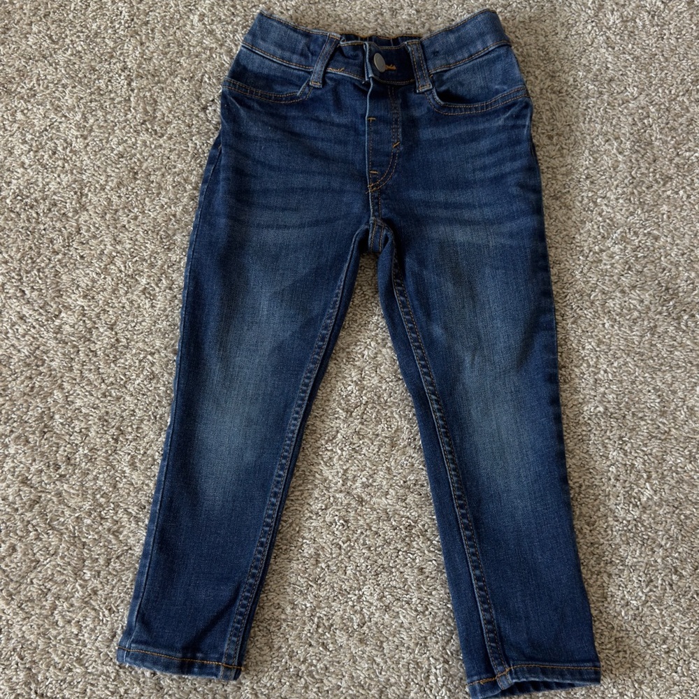 H&M toddler boys blue denim slim fit jeans size 4T